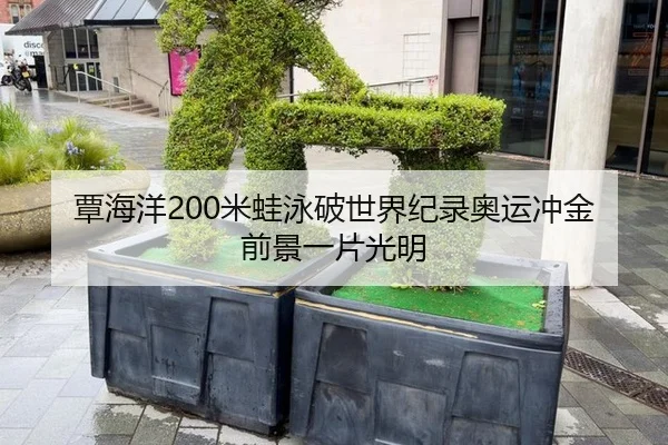 覃海洋200米蛙泳破世界纪录奥运冲金前景一片光明